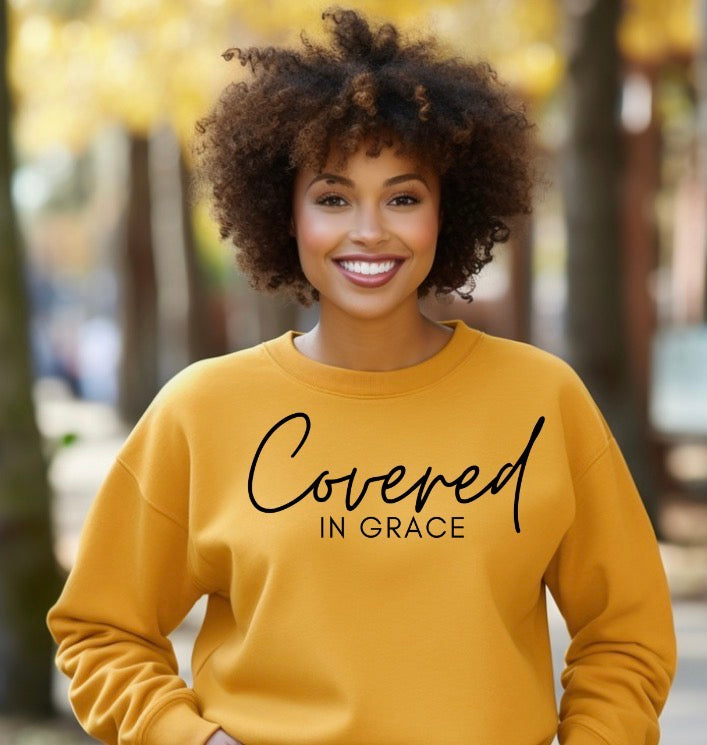 Covered in Grace Crew Neck