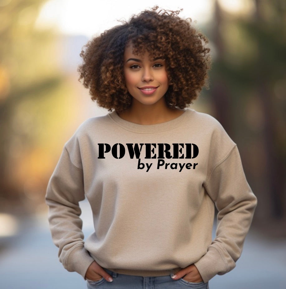 Powered By Prayer Crew Neck